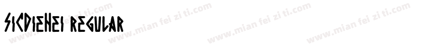 SiCDieHei regular字体转换